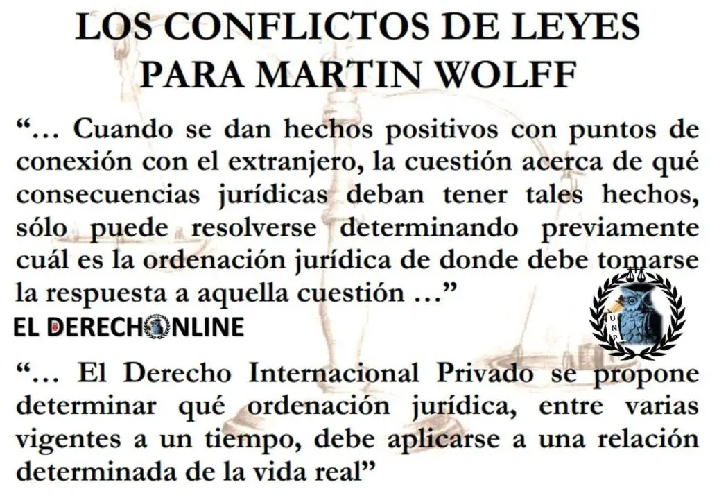 martin wolf conflicto de leyes