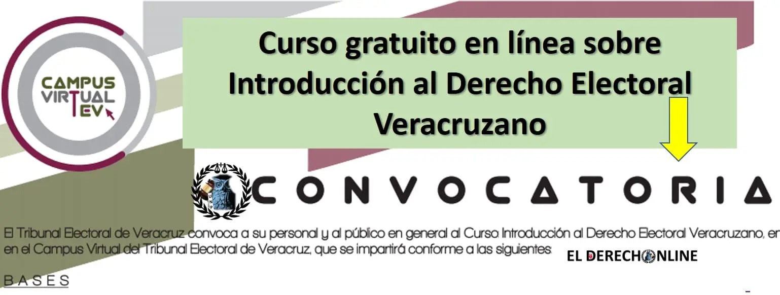 Curso gratuito en línea sobre Introducción al Derecho Electoral Veracruzano