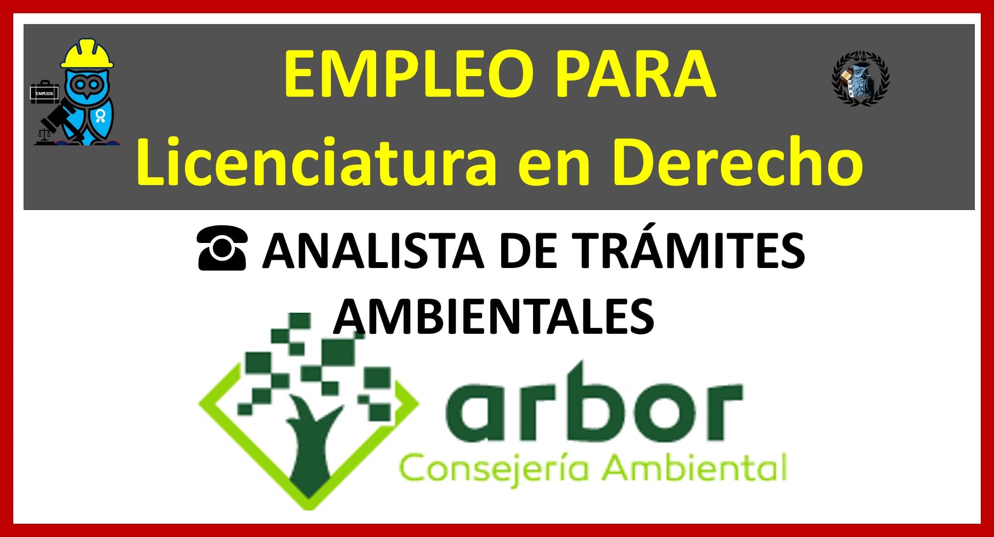 ▷ Empleo para Licenciatura en Derecho ANALISTA DE TRÁMITES AMBIENTALES » 2021 El Derecho Online 🥇 bolsa de trabajo lic en derecho puebla