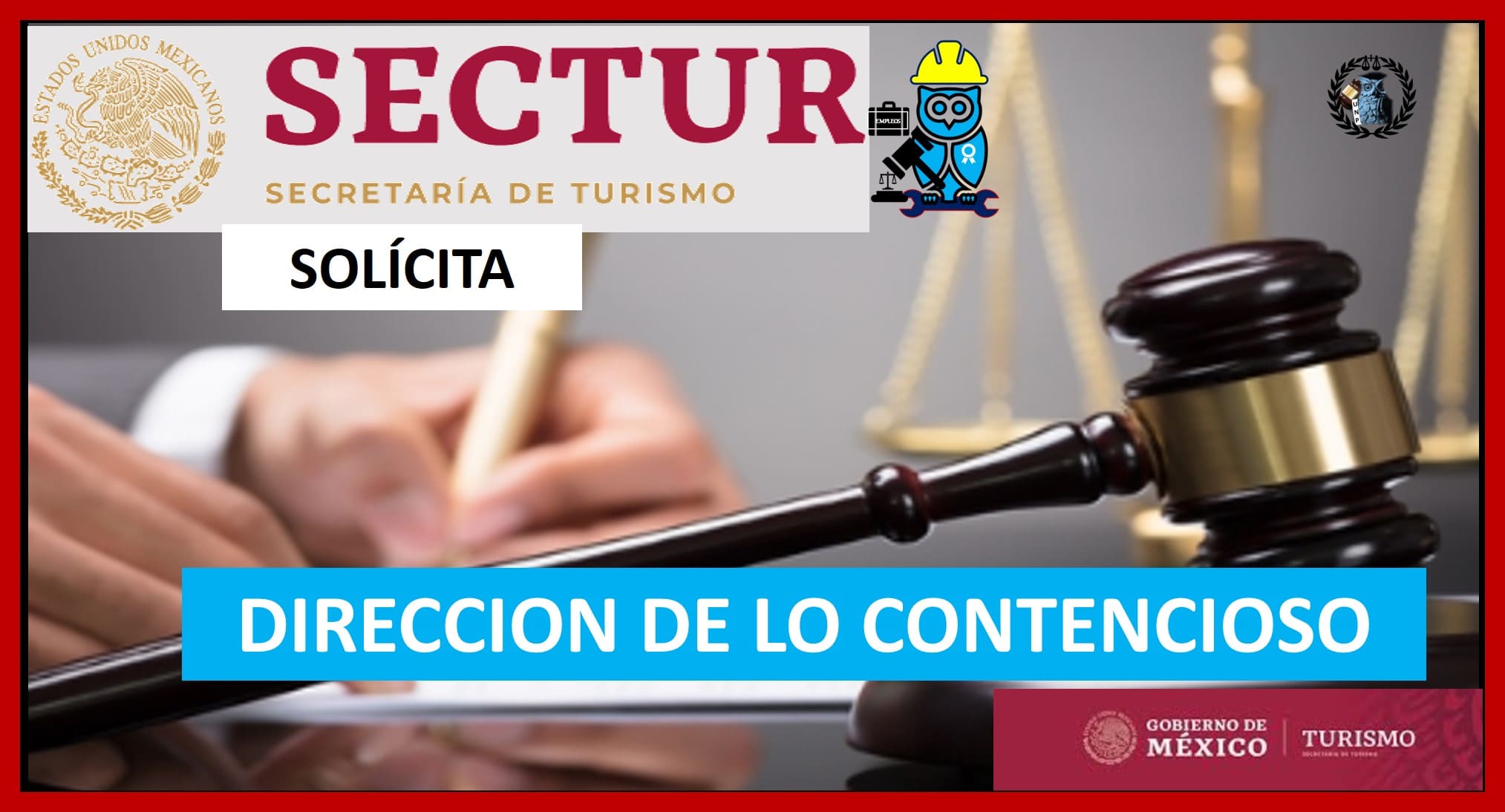 ▷ DIRECCION DE LO CONTENCIOSO » 2021 El Derecho Online 🥇 Empleo para abogados en México. sectur bolsa de trabajo 2019