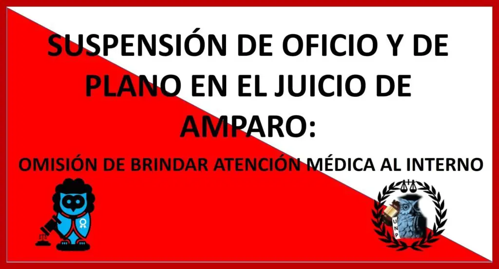 ▷▷ SUSPENSIÓN DE OFICIO Y DE PLANO EN EL JUICIO DE AMPARO ✅