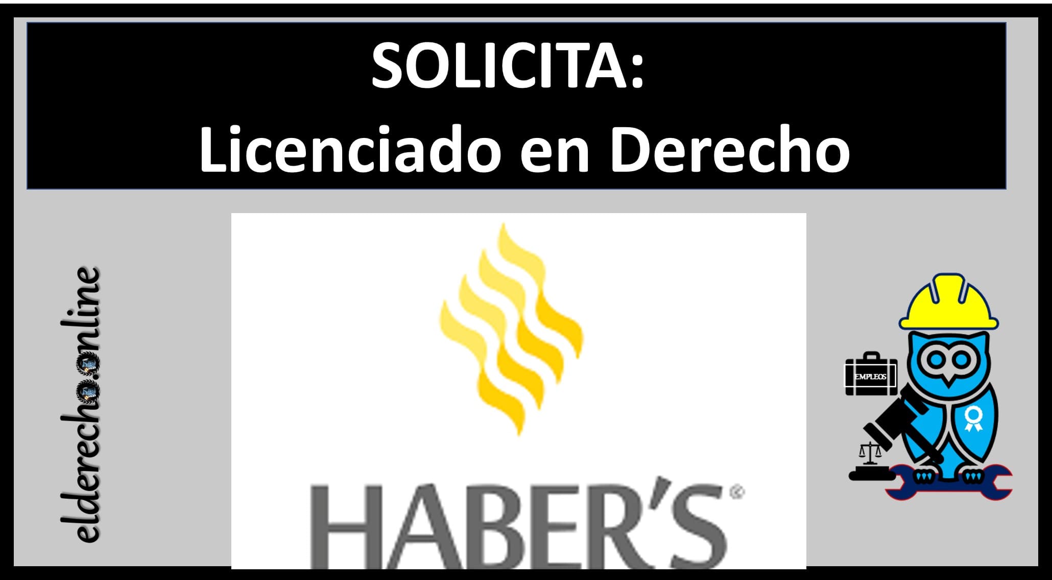 ▷ Licenciado en derecho - BUFETE HABERS S.A. DE C.V. » 2021 El Derecho Online 🥇 licenciado-en-derecho-trabajo-despacho
