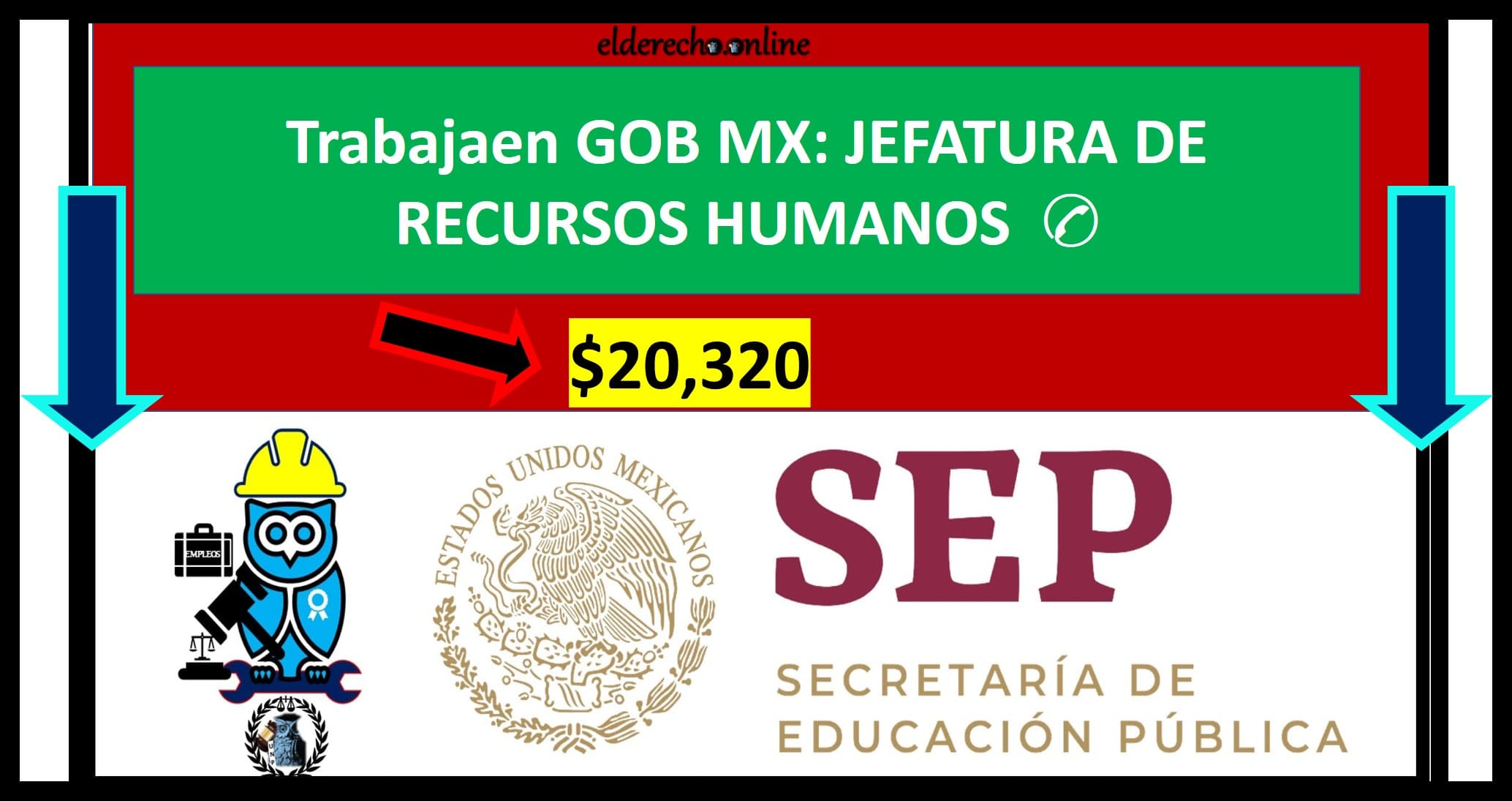 ▷ Trabajaen GOB MX: JEFATURA DE DEPARTAMENTO DE RECURSOS HUMANOS Y FINANCIEROS » 2021 El Derecho Online 🥇 trabajaen-gob-mx