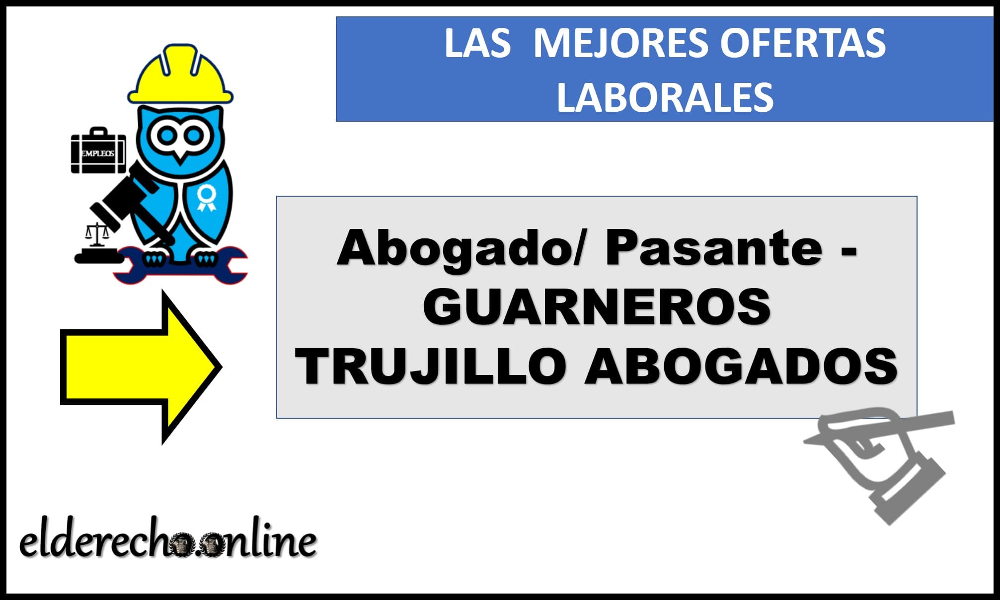 ▷ Abogado/ Pasante - GUARNEROS TRUJILLO ABOGADOS » 2020 El Derecho Online 🥇 empleos para abogados en ciudad de mexico