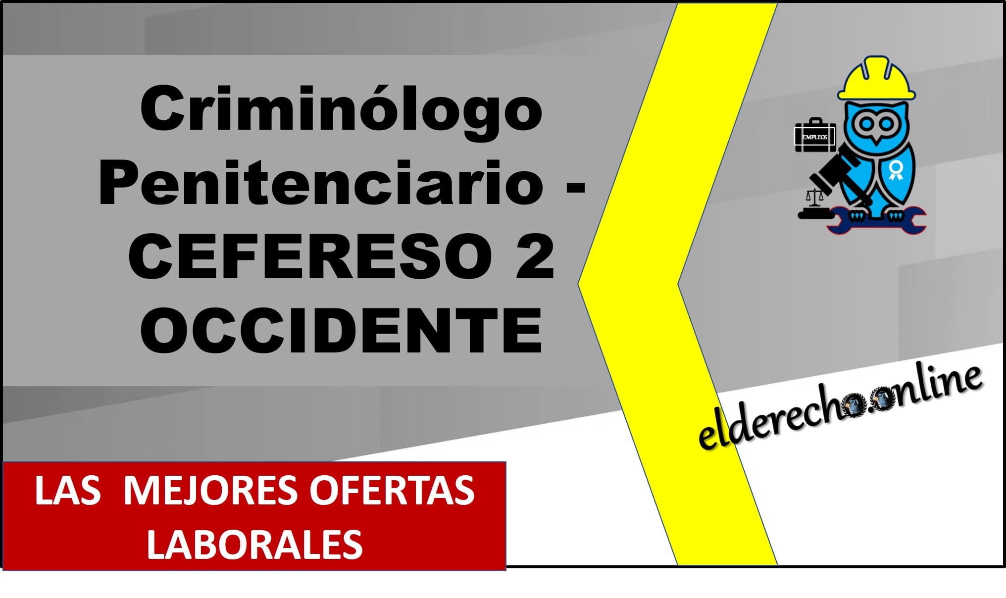 ▷ Criminólogo Penitenciario - CEFERESO 2 OCCIDENTE » 2021 El Derecho Online 🥇 bolsa de trabajo para abogados en jalisco