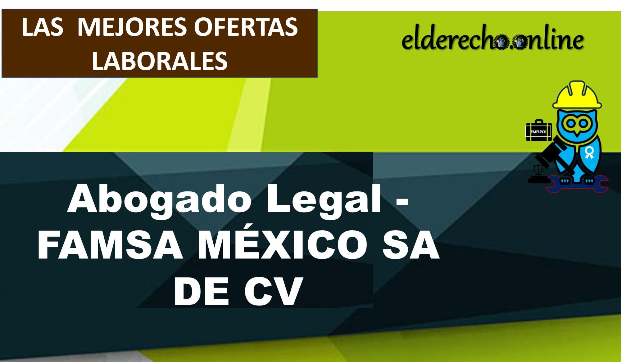 ▷ Abogado Legal - FAMSA MÉXICO SA DE CV » 2020 El Derecho Online 🥇 bolsa de trabajo para abogados en michoacan