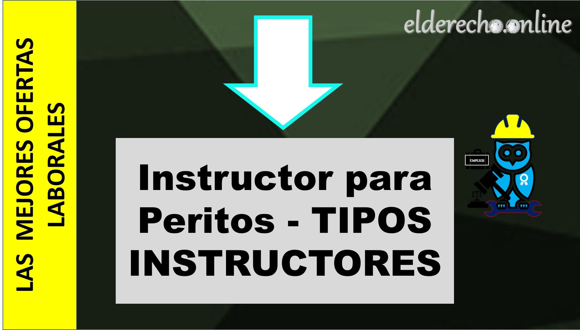 ▷ Instructor para Peritos - TIPOS INSTRUCTORES » 2021 El Derecho Online 🥇 bolsa de trabajo para abogados en quintana roo