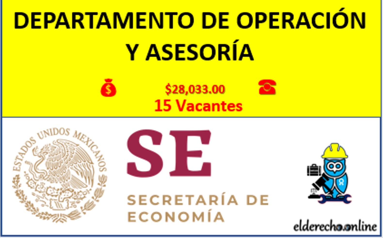 ▷ Departamento de Operación y Asesoría » 2020 El Derecho Online 🥇 departamento-de-operacion-y-asesoria-secretaria-de-economia