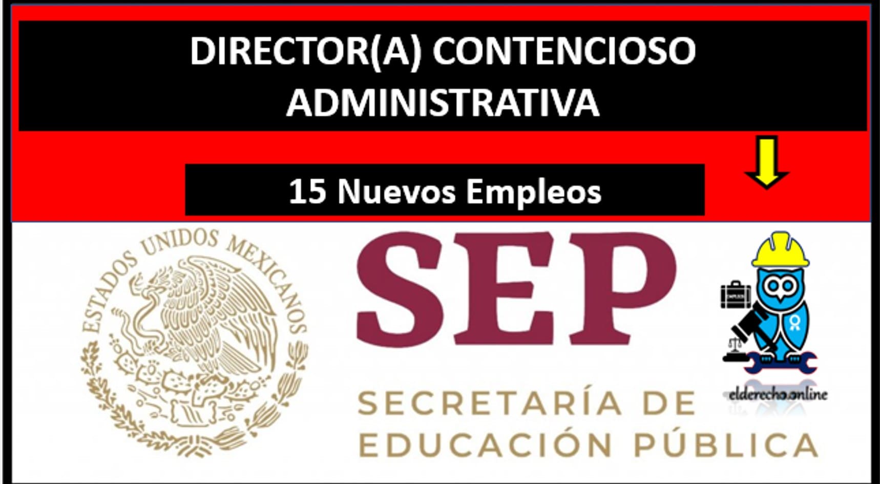 ▷ DIRECTOR(A) CONTENCIOSO ADMINISTRATIVA » 2020 El Derecho Online 🥇 empleos mexico