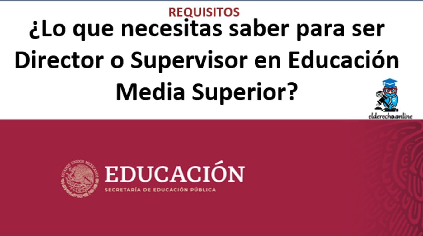 ▷▷ Convocatoria Promoción Docente: Dirección y Supervisión en Media Superior 2020-2021
