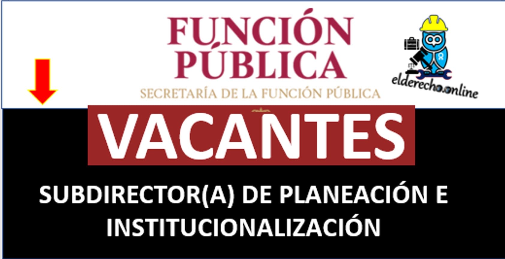 ▷ SUBDIRECTOR(A) DE PLANEACIÓN E INSTITUCIONALIZACIÓN » 2020 El Derecho Online 🥇 secretaria de la funcion publica federal bolsa de trabajo
