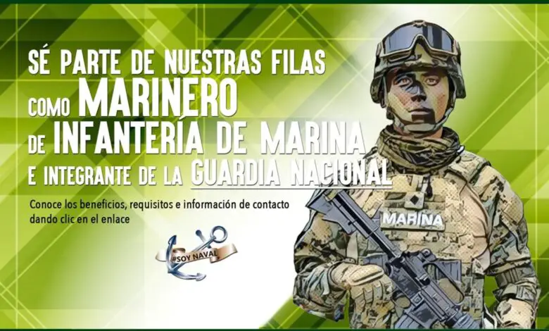 ▷ SEMAR Convocatoria 2021-2022 trabajo en México: Requisitos para la Infantería de Marina » 2021 El Derecho Online 🥇 Marinero de Infantería de Marina, siendo integrado a la Guardia Nacional