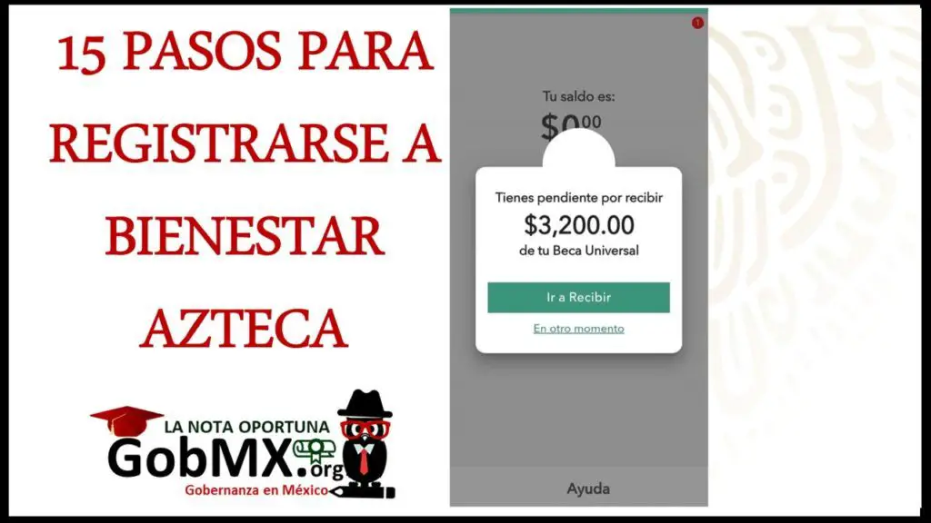 ▷ 15 pasos para registrarse: www.bienestarazteca.com.mx 2021 » 2021 El Derecho Online 🥇 bienestar azteca cobrar beca