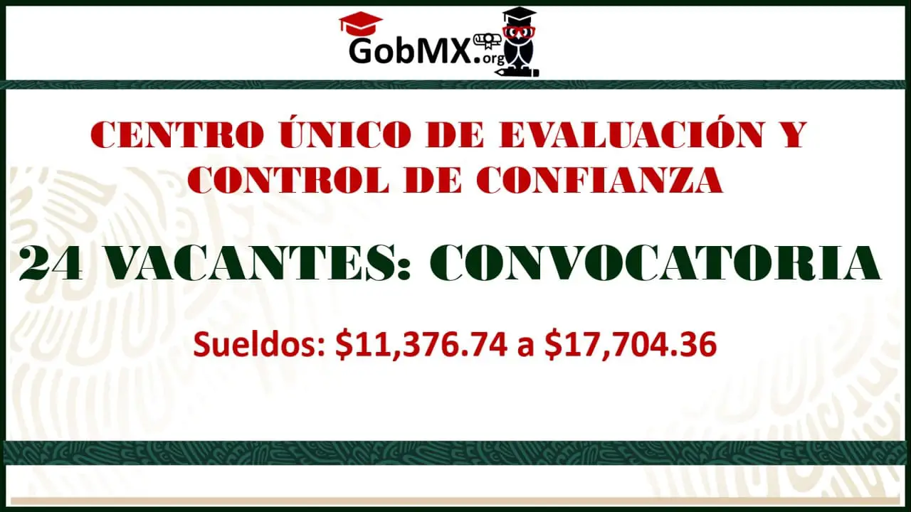 ▷ 24 Vacantes: Centro Ùnico de Evaluación y Control de Confianza, Convocatoria 2020 » 2020 El Derecho Online 🥇 centro-unico-de-evaluacion-y-control-de-confianza-convocatoria