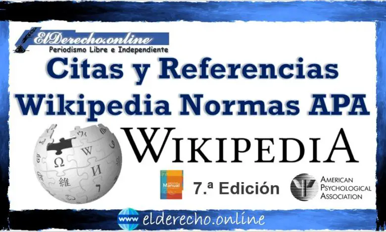 Citas y Referencias Wikipedia Normas APA