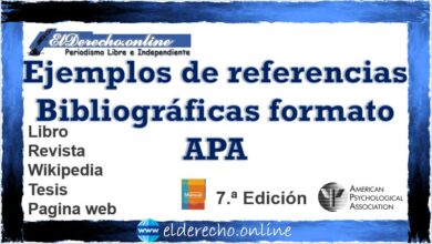 Ejemplos de referencias Bibliográficas formato APA