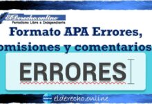 Formato APA Errores, omisiones y comentarios.
