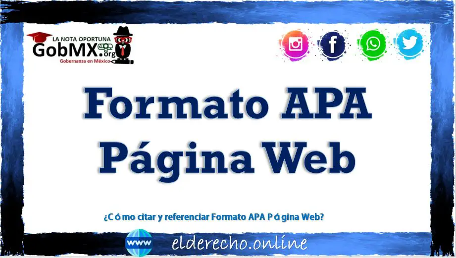 Formato APA Página Web 2023-2024