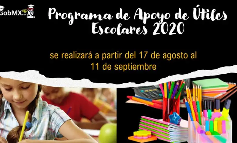 ▷ Programa de Apoyo de Útiles Escolares 2020 » 2020 El Derecho Online 🥇 programa-de-apoyo-de-utiles-escolares-2020