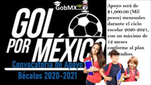 ▷ Convocatoria de Apoyo Bécalos "Y tú, ¿por qué te becarías? » 2021 El Derecho Online 🥇 programa-de-gol-por-mexico-convocatoria-de-apoyo-becalos-2020-2021