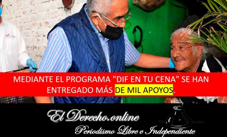 ▷ Programa "Dif en Tu Cena" » 2020 El Derecho Online 🥇 Mediante el Programa "Dif en Tu Cena" se han entregado más de mil apoyos.