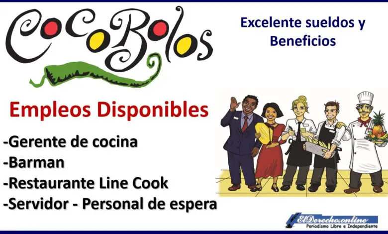 ▷ Coco Bolos » 2021 El Derecho Online 🥇 Empleos disponibles en Coco Bolos