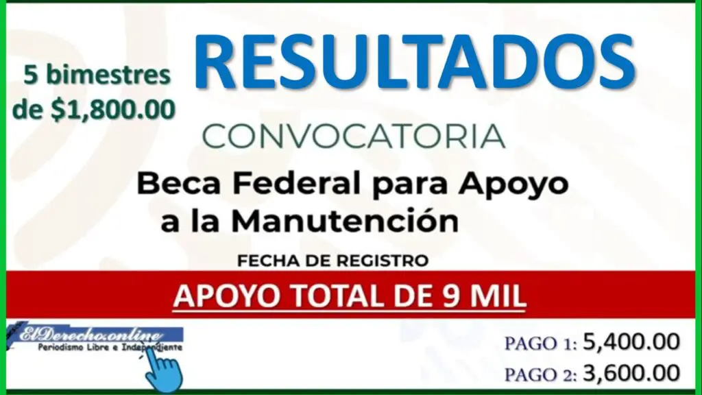 ▷ Resultados- Beca Federal Apoyo a la Manutención 2021-2022: Requisitos » 2021 El Derecho Online 🥇 beca de manutención federal 2021 resultados