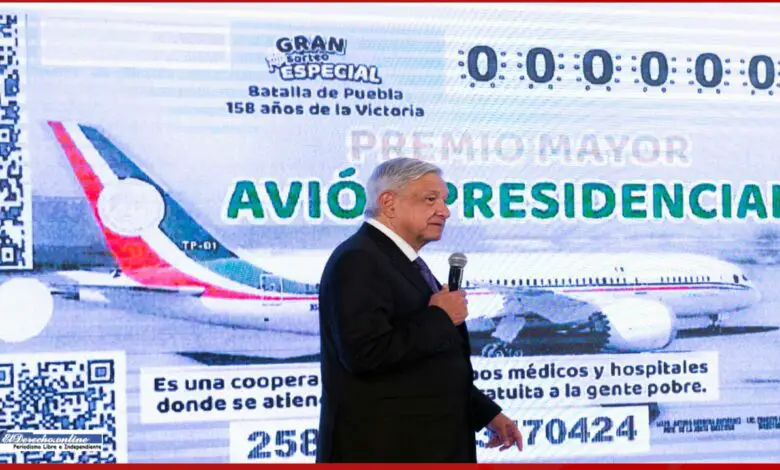 ▷ Rifa cuestionada y debatida: Avión presidencial » 2020 El Derecho Online 🥇 Rifa cuestionada y debatida: Avión presidencial