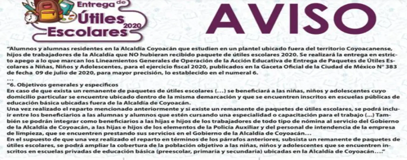 ▷ Entrega de paquete de útiles escolares 2020-2021 » 2020 El Derecho Online 🥇 paquete de útiles escolares