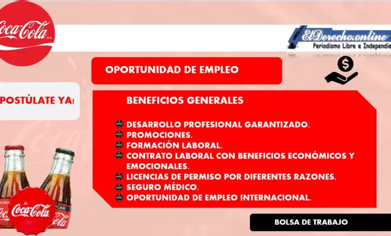 ▷ Empleos en Coca Cola 2021-2022 » 2021 El Derecho Online 🥇 empleos-en-coca-cola