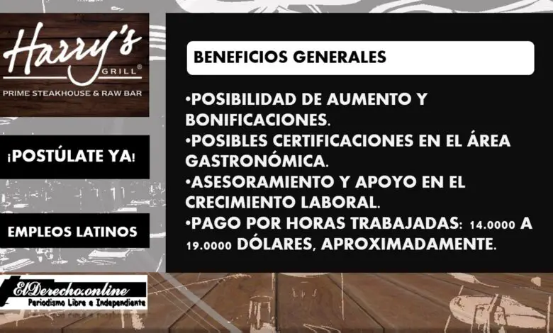 ▷ Empleos en Harry’s Restaurant 2021-2022 » 2021 El Derecho Online 🥇 empleos-en-harrys-restaurant