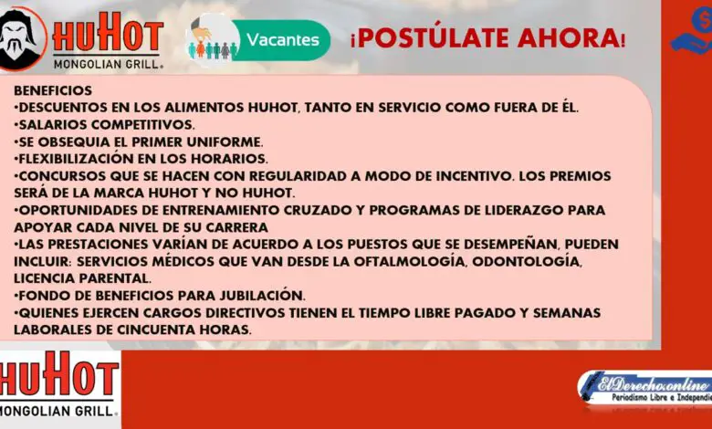 ▷ Empleos en HuHot Mongolian Grill 2021-2022 » 2021 El Derecho Online 🥇 empleos-en-huhot-mongolian-grill