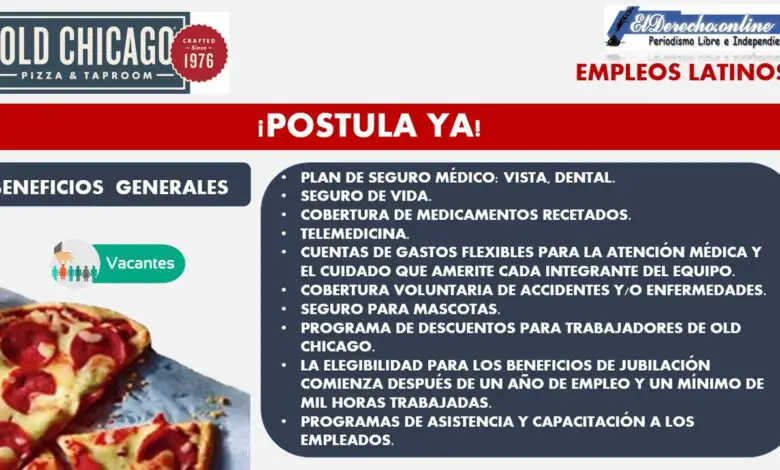 ▷ Empleos en Old Chicago 2021-2022 » 2021 El Derecho Online 🥇 empleos-en-old-chicago