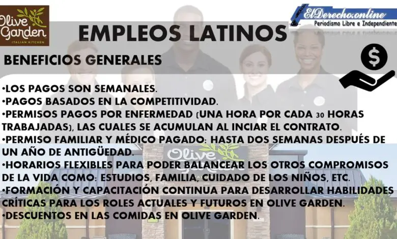 ▷ Empleos en Olive Garden 2021-2022 » 2021 El Derecho Online 🥇 empleos-en-olive-garden