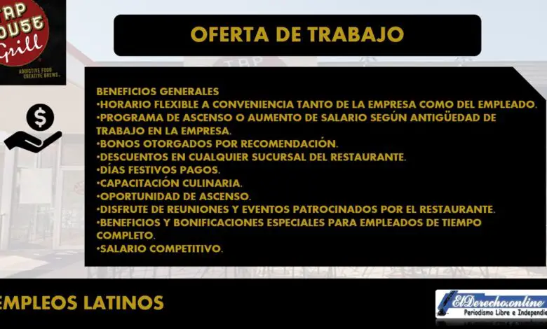 ▷ Empleos en Taphouse 2021-2022 » 2021 El Derecho Online 🥇 empleos-en-taphouse