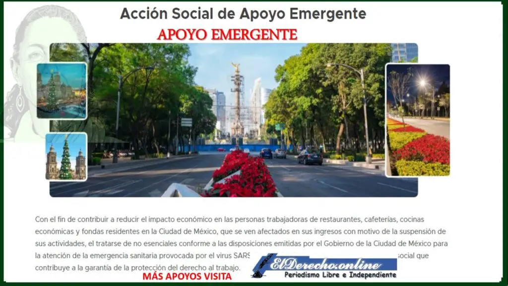 ▷ 7 Apoyos económicos surgidos para ayudar a paliar la Pandemia Covid-19 2021-2022 » 2021 El Derecho Online 🥇 Apoyo Emergente para Trabajadores en Restaurantes formales y no formales