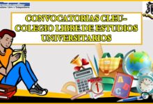 Convocatorias CLEU–Colegio Libre de Estudios Universitarios