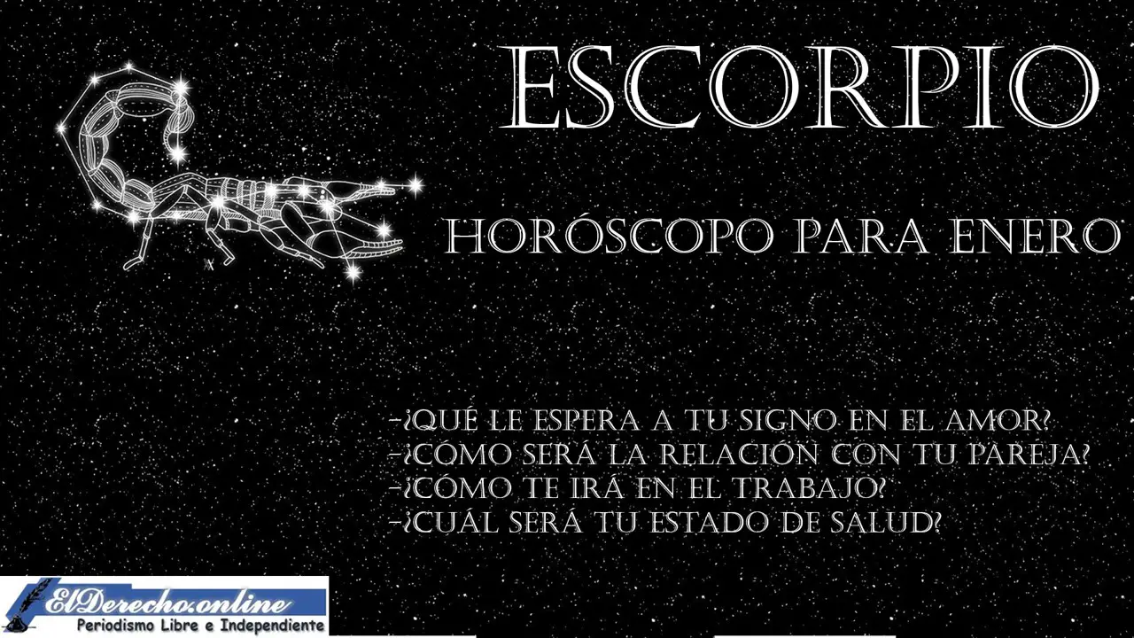 Horóscopo para Escorpio en enero