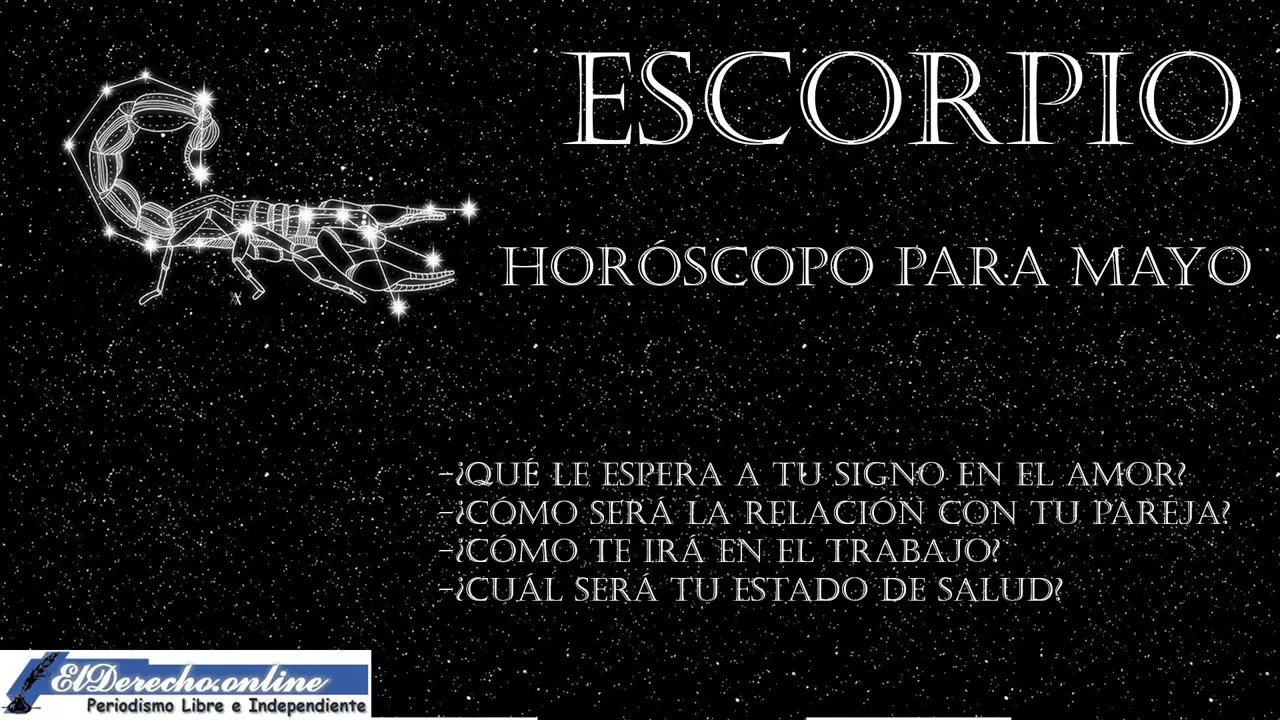 Horóscopo para Escorpio en mayo