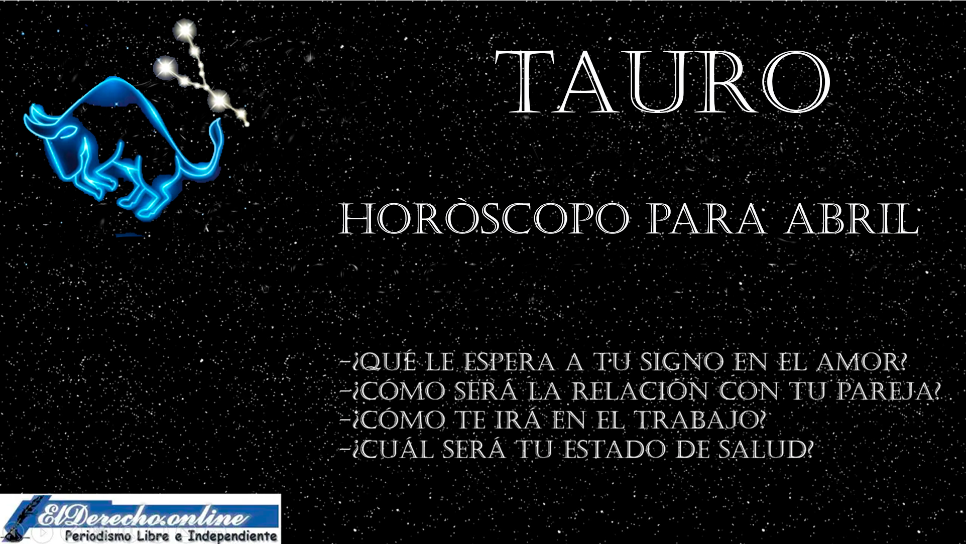 Horóscopo para Tauro en abril del 2023