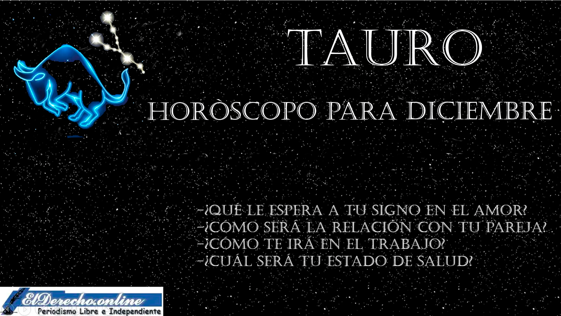 Horóscopo para Tauro en diciembre del 2023