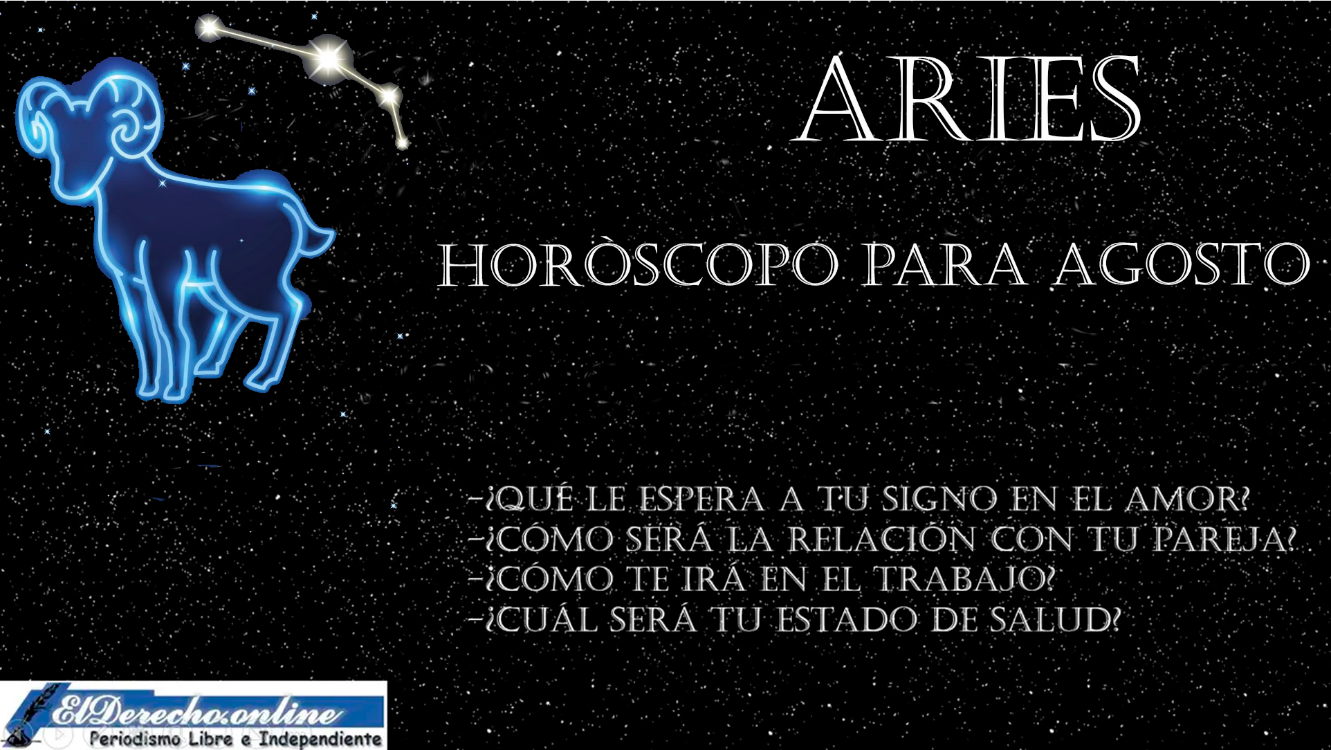 Horóscopo para Aries en agosto del 2023