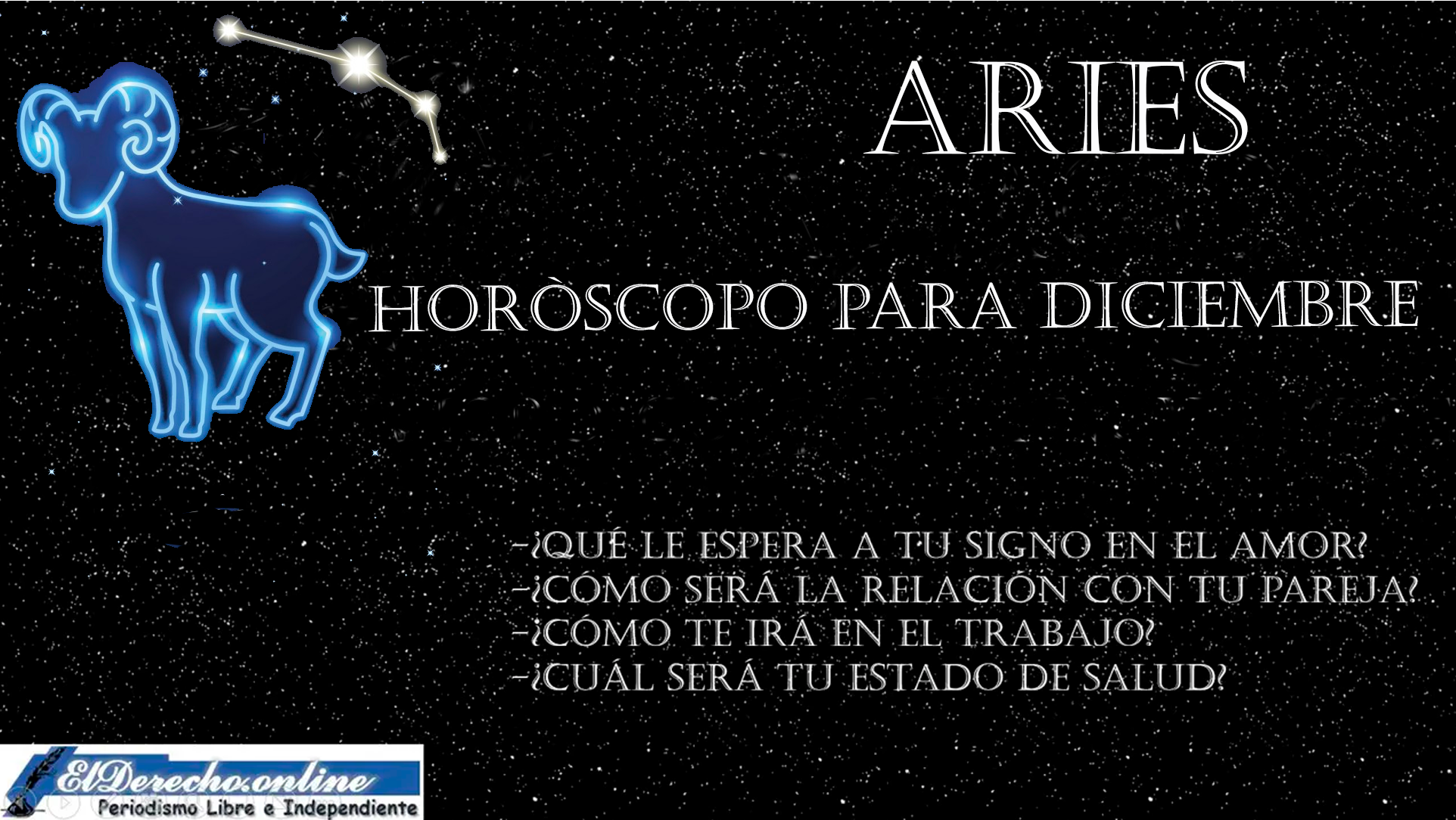 Horóscopo para Aries en diciembre del 2023
