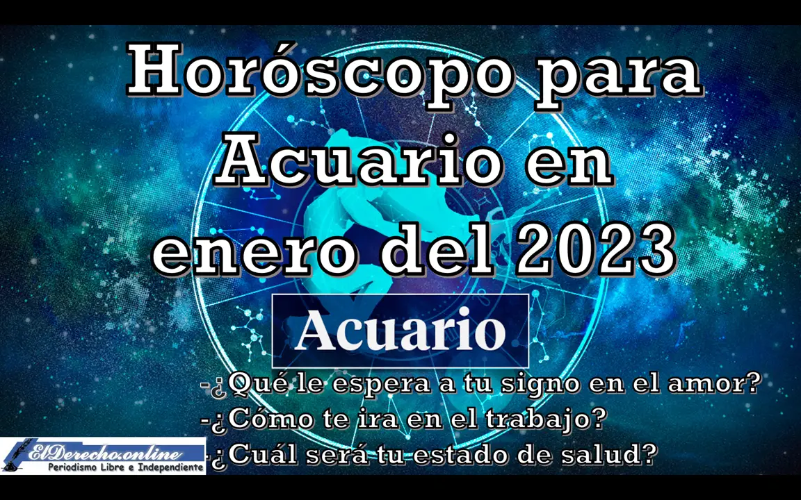 Horóscopo para Acuario en enero del 2023