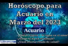 Horóscopo para Acuario en marzo del 2023