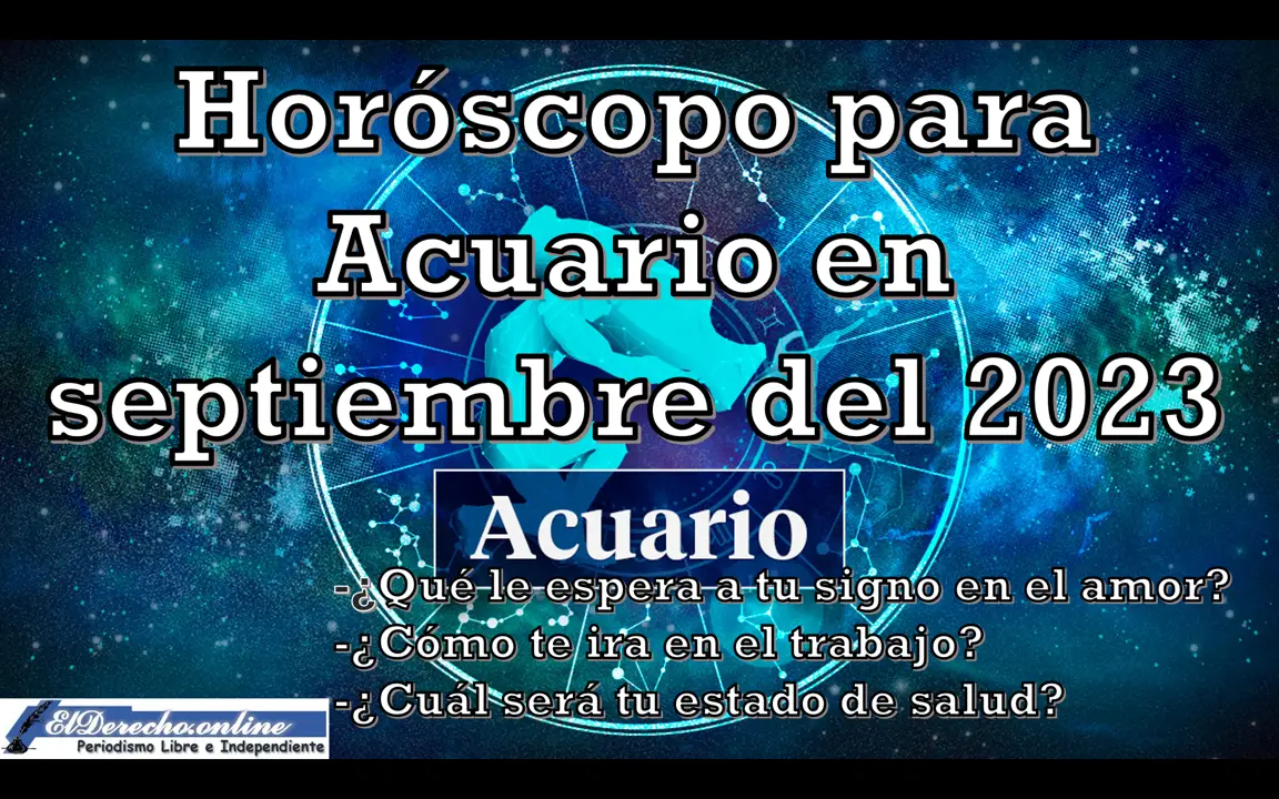 Horóscopo para Acuario en septiembre del 2023