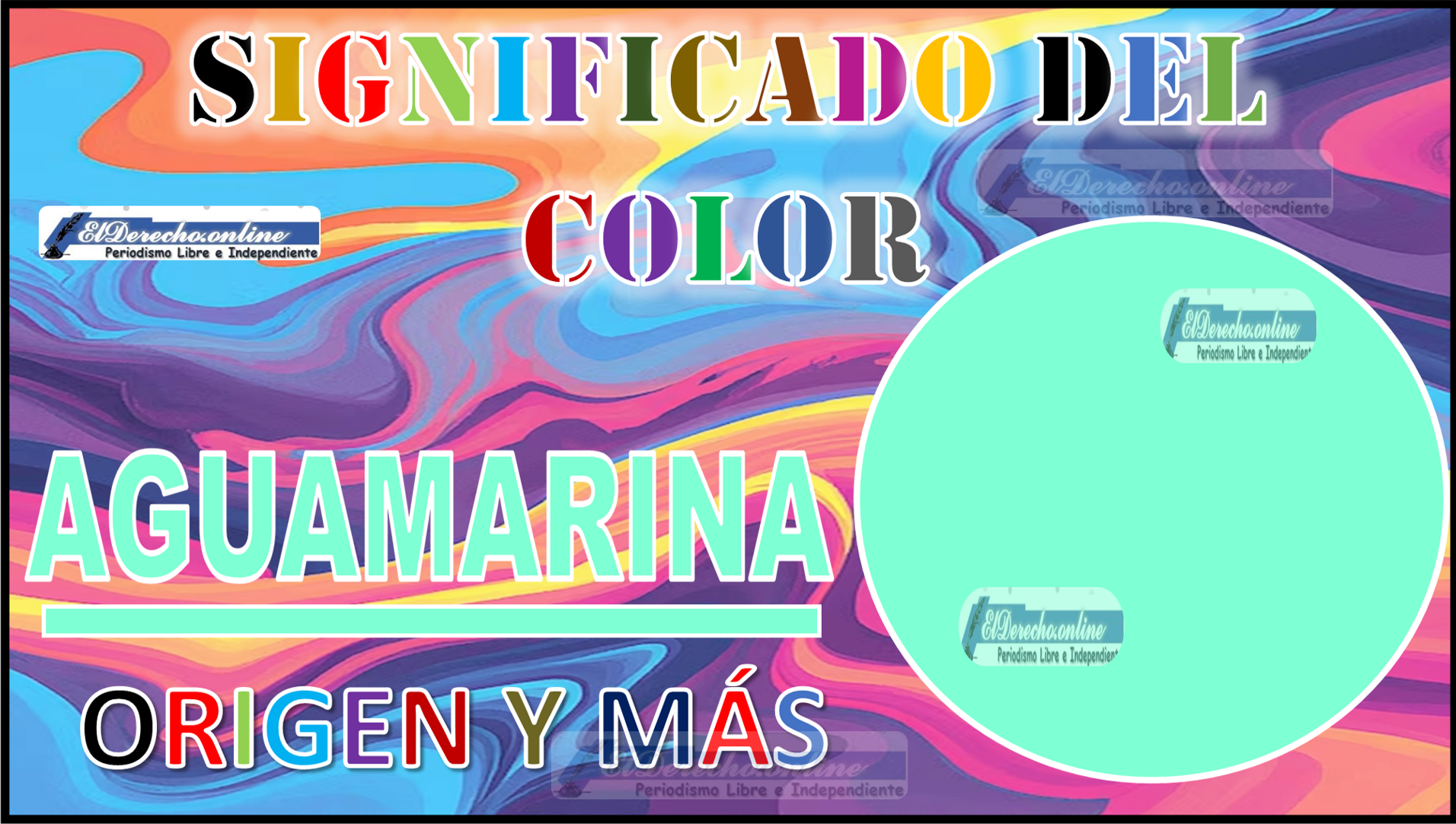El color Aguamarina, significado, origen y más