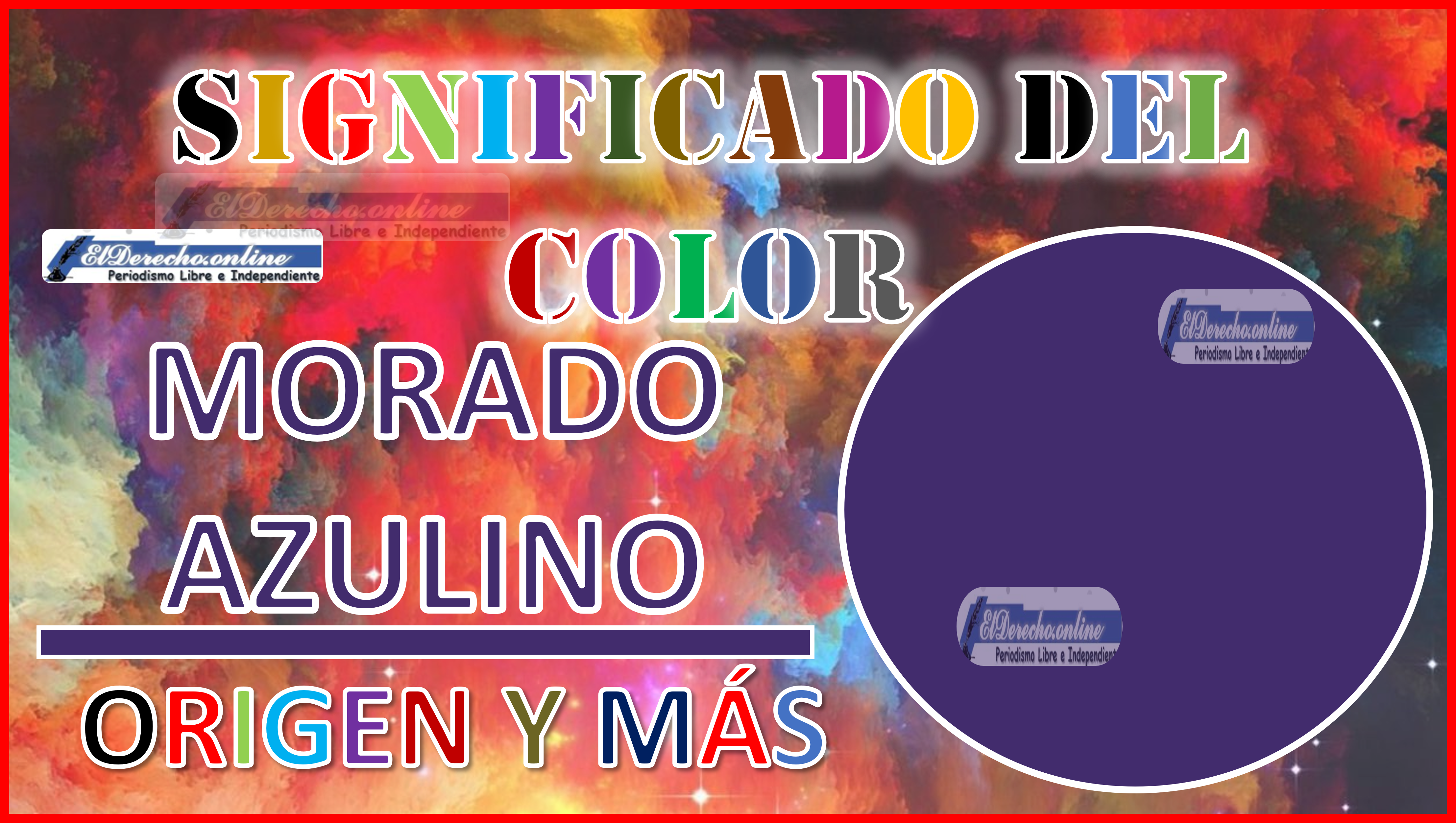 El color Morado Azulino, significado, origen y más