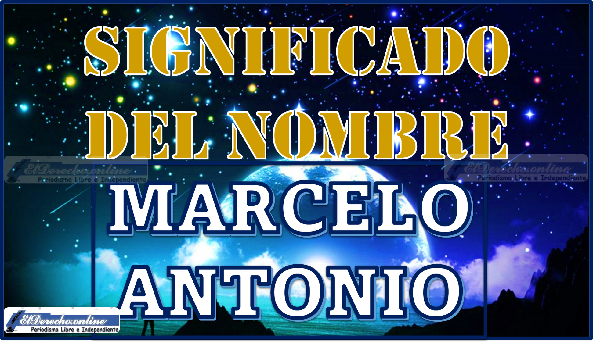 Significado del nombre Marcelo Antonio, su origen y más
