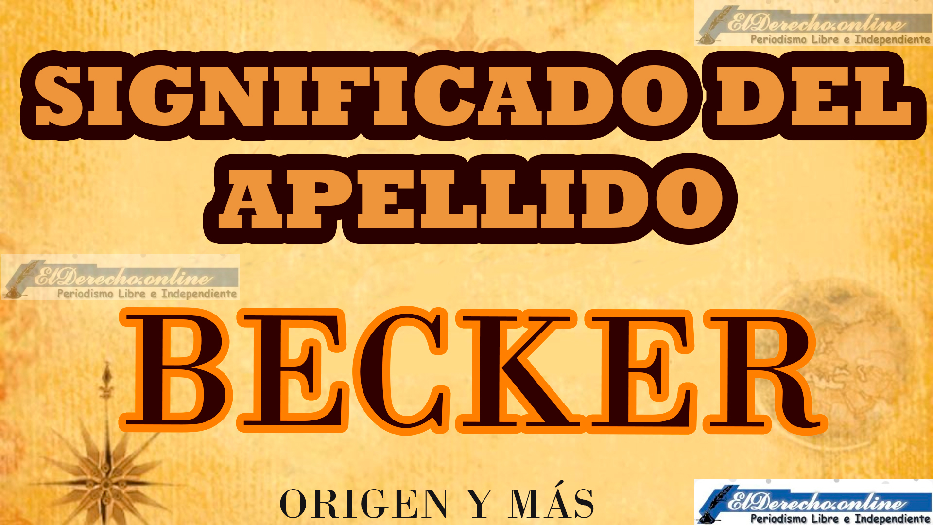 Significado del apellido Becker, Origen y más